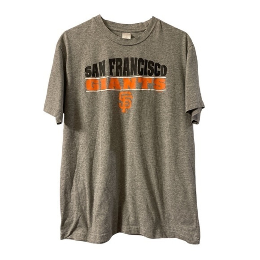 San Francisco Giants Genuine Merchandise Gray Iconic Shirt Size Large EUC #2057